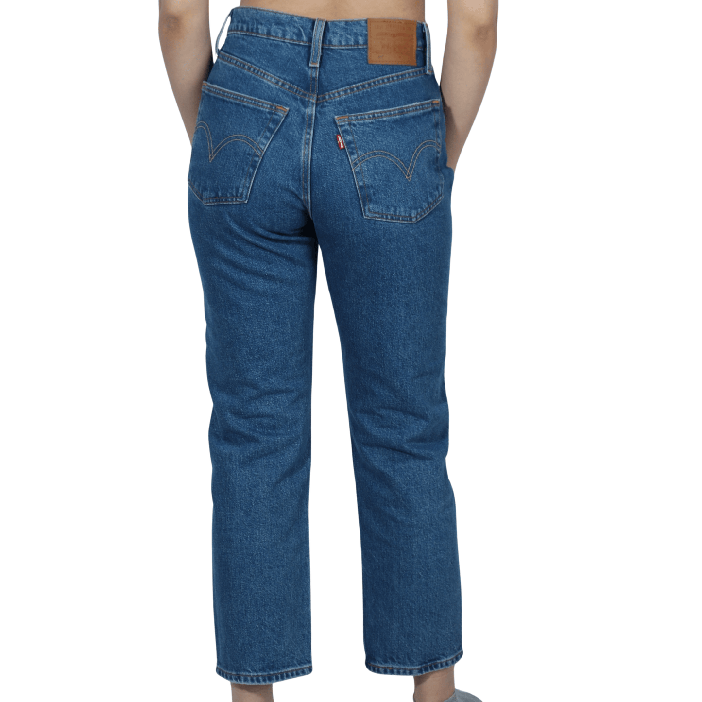 LEVI'S Womens Bottoms LEVI'S - Straight leg ctton simple denim