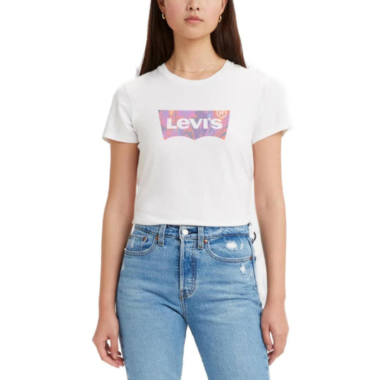 LEVI'S Womens Tops XS / White LEVI'S - Front Print T-Shirt