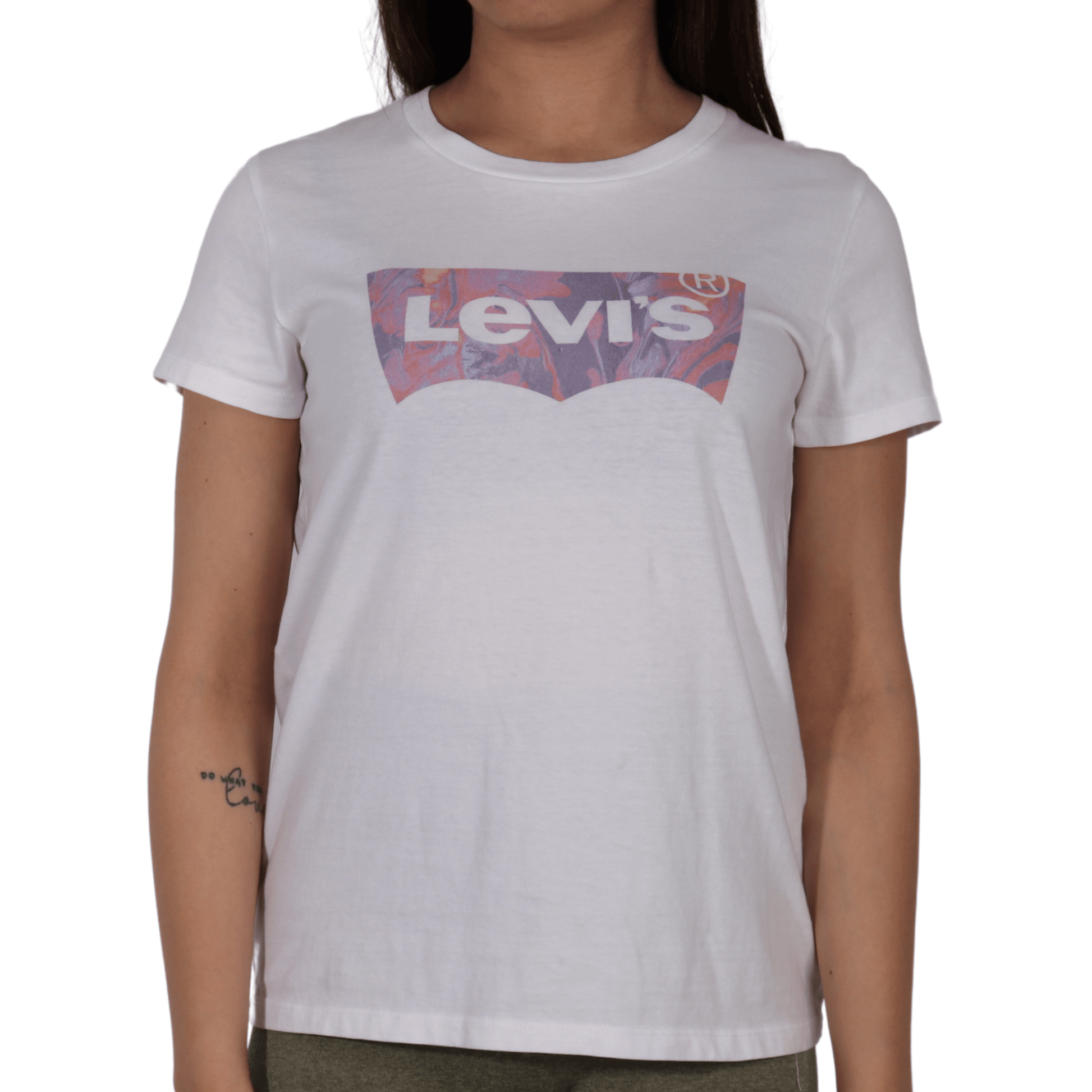 LEVI'S Womens Tops XS / White LEVI'S - Front Print T-Shirt