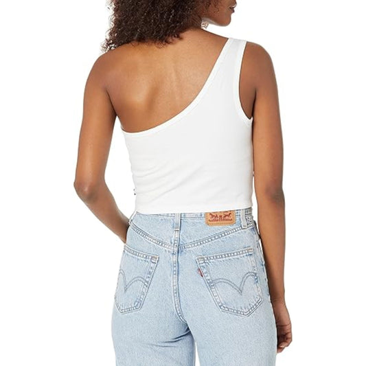 LEVI'S Womens Tops XS / White LEVI'S - One Shoulder Logo top