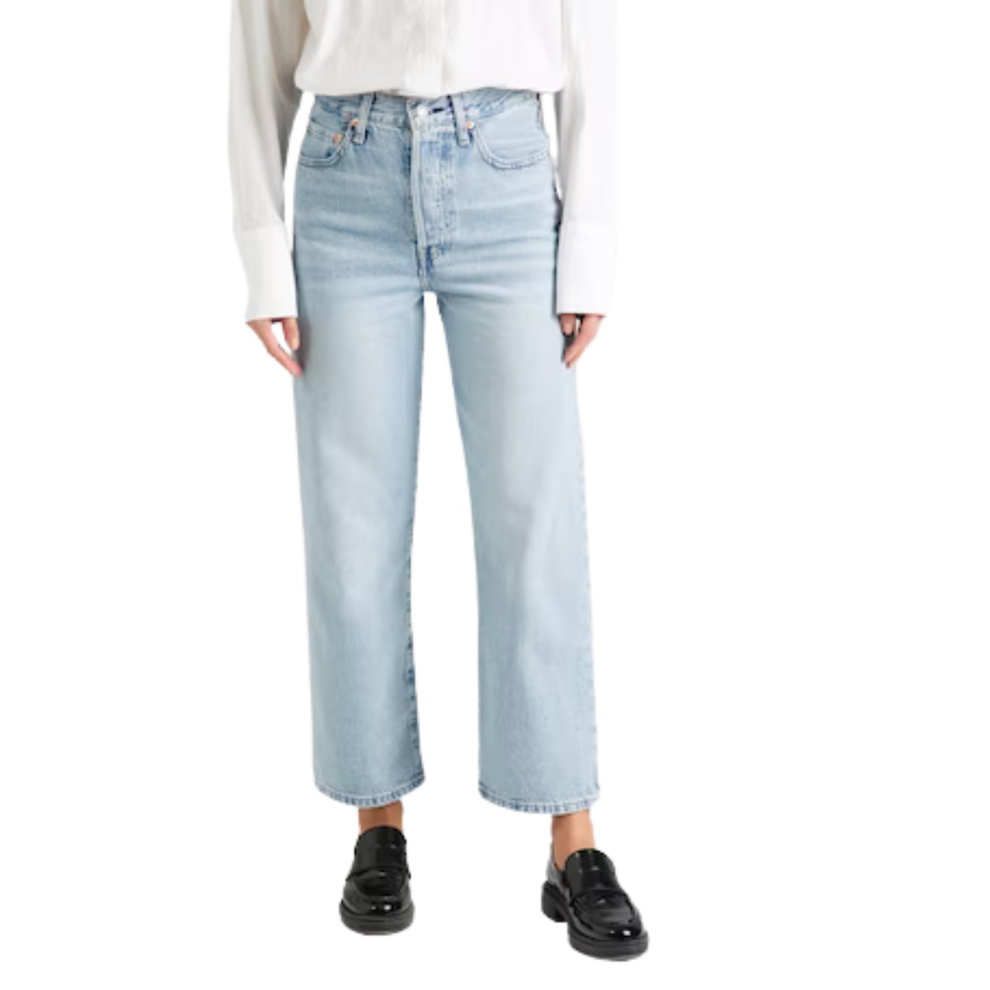 LEVI'S -  Mujer Ribcage straight leg denim