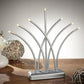 LIGHT ZONE Home Decoration & Accessories Silver LIGHT ZONE - Fan shaped battery light decoration