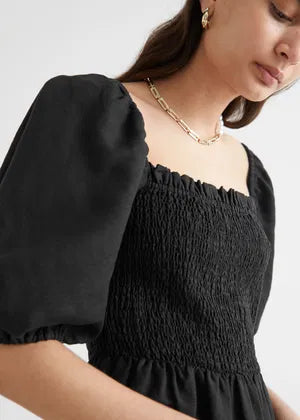 BAR III - Women's Smocked Off-The-Shoulder Dress