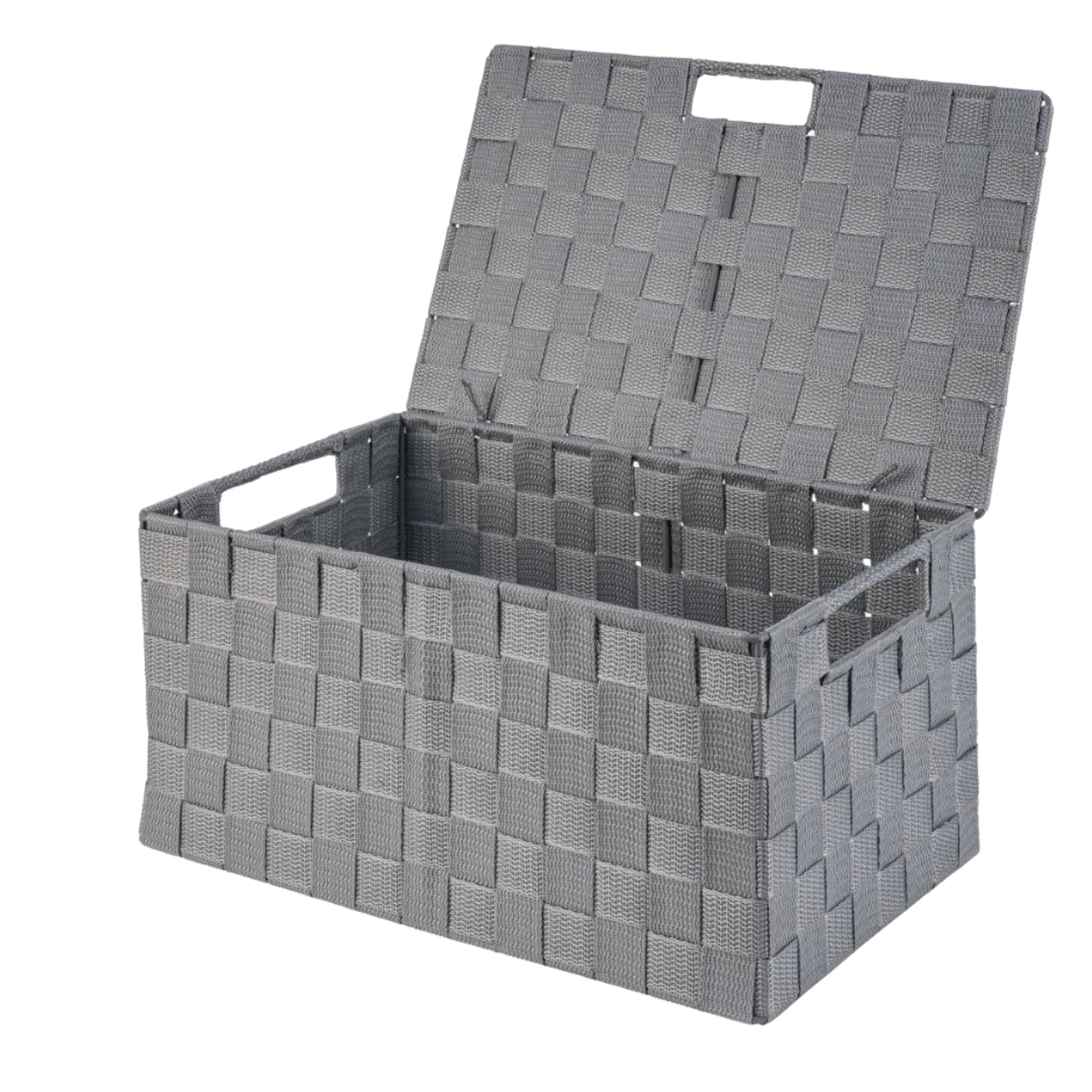 LIVARNO Bath Accessories Grey LIVARNO - Universal Basket with Lid Plastic Gray