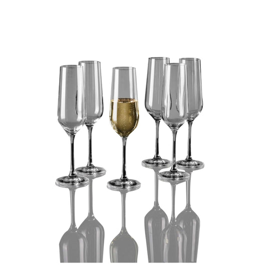 LIVARNO Kitchenware 215 ml LIVARNO - Champagne Set of 6 Glasses