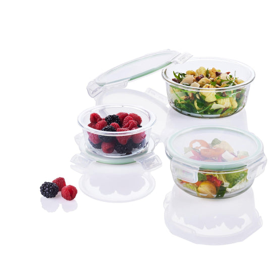 LIVARNO Kitchenware LIVARNO -  Set of 3 Glass Conservation Bottles