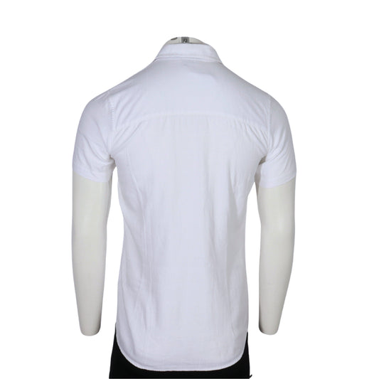 LIVERGY Mens Tops S / White LIVERGY - Button up cotton shirt