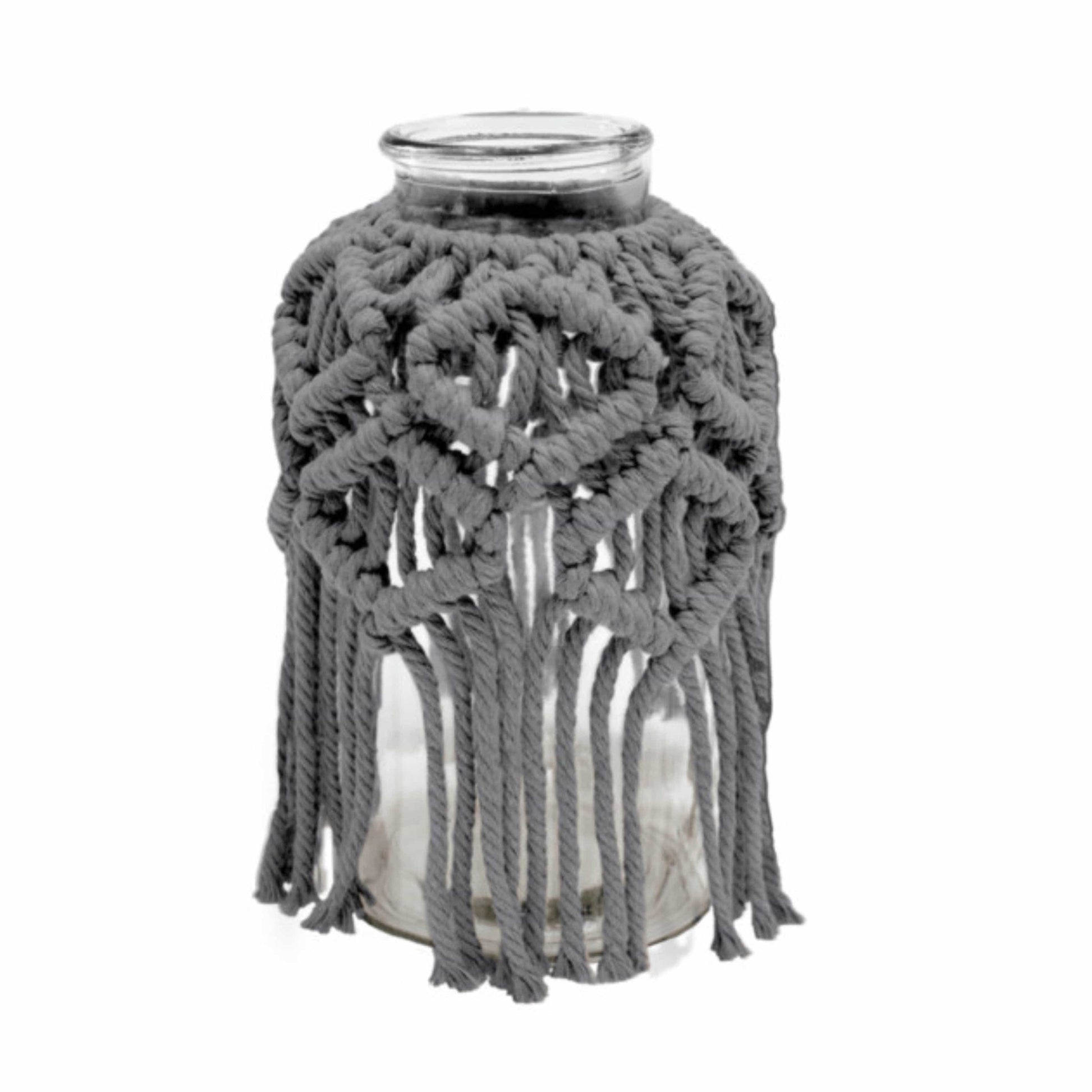 LIVING ART Home Decoration & Accessories Grey LIVING ART - Macramé Lantern/Vase