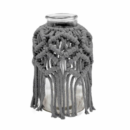 LIVING ART Home Decoration & Accessories Grey LIVING ART - Macramé Lantern/Vase