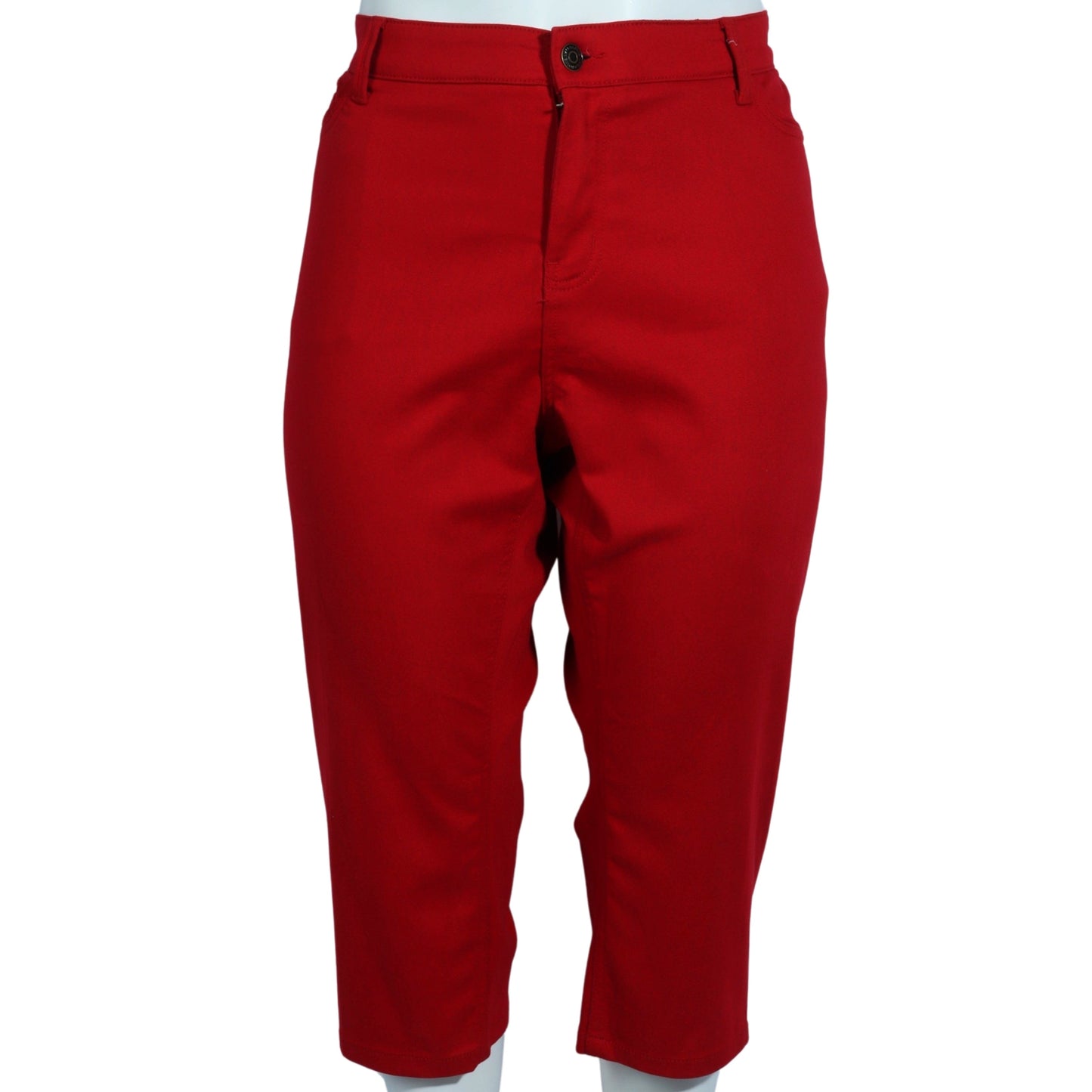 LIZ CLAIBORNE Womens Bottoms XXL / Red LIZ CLAIBORNE - Fit Plain Belt Loop Pants