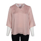 LIZ CLAIBORNE Womens Tops XXL / Pink LIZ CLAIBORNE - 3/4 Sleeve Blouse