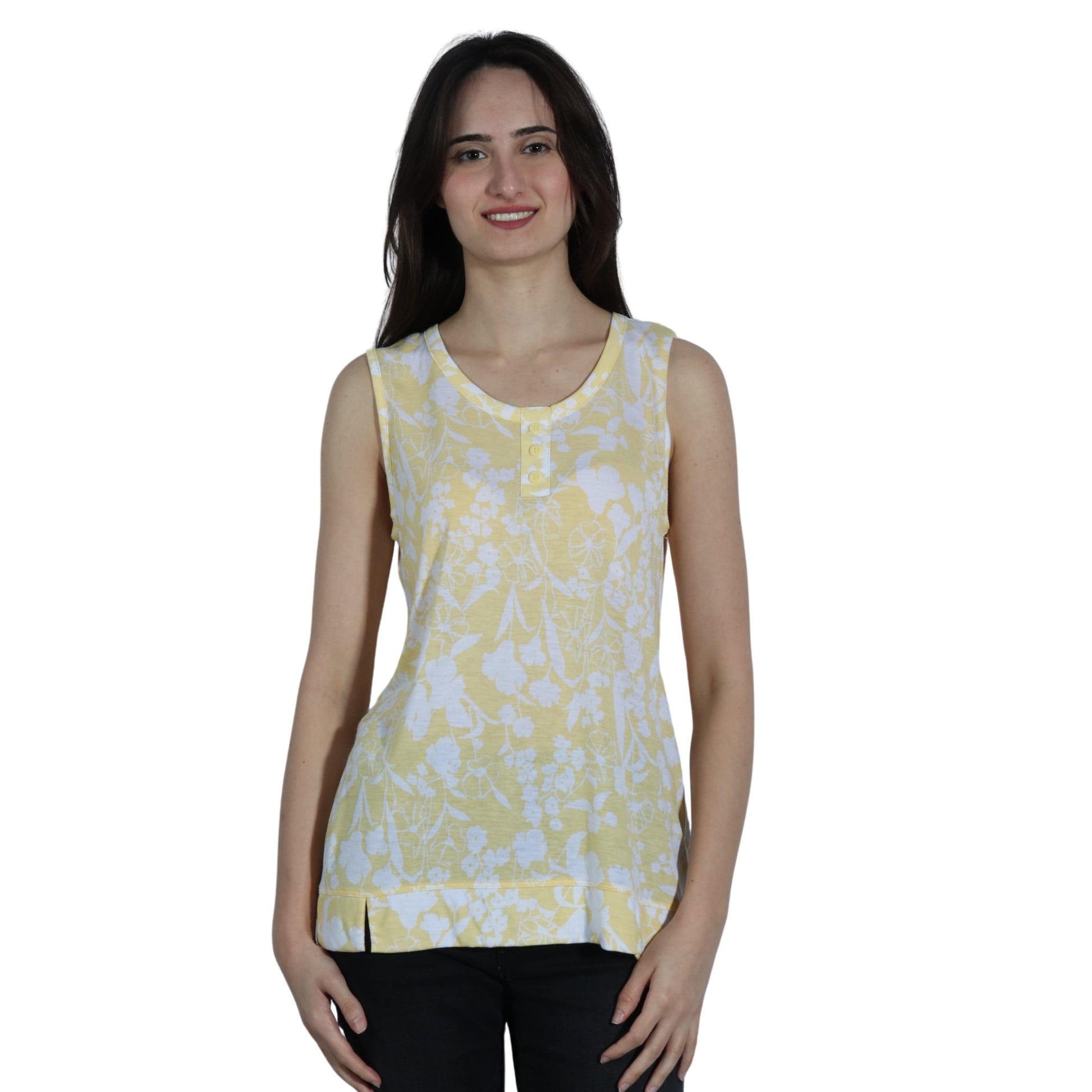 LIZ CLAIBORNE Womens Tops S / Multi-Color LIZ CLAIBORNE -  Floral Sleeveless Top