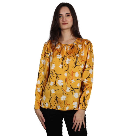 LIZ CLAIBORNE Womens Tops XS / Multi-Color LIZ CLAIBORNE - Printed Flowers All over