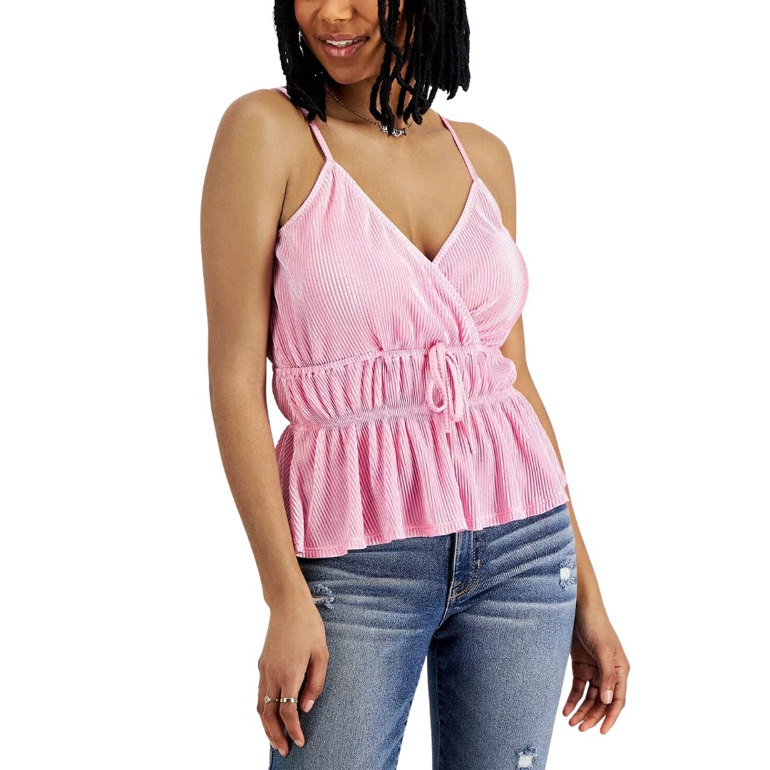 LOVE FIRE Womens Tops LOVE FIRE - Pleated Sleeveless Tank Top