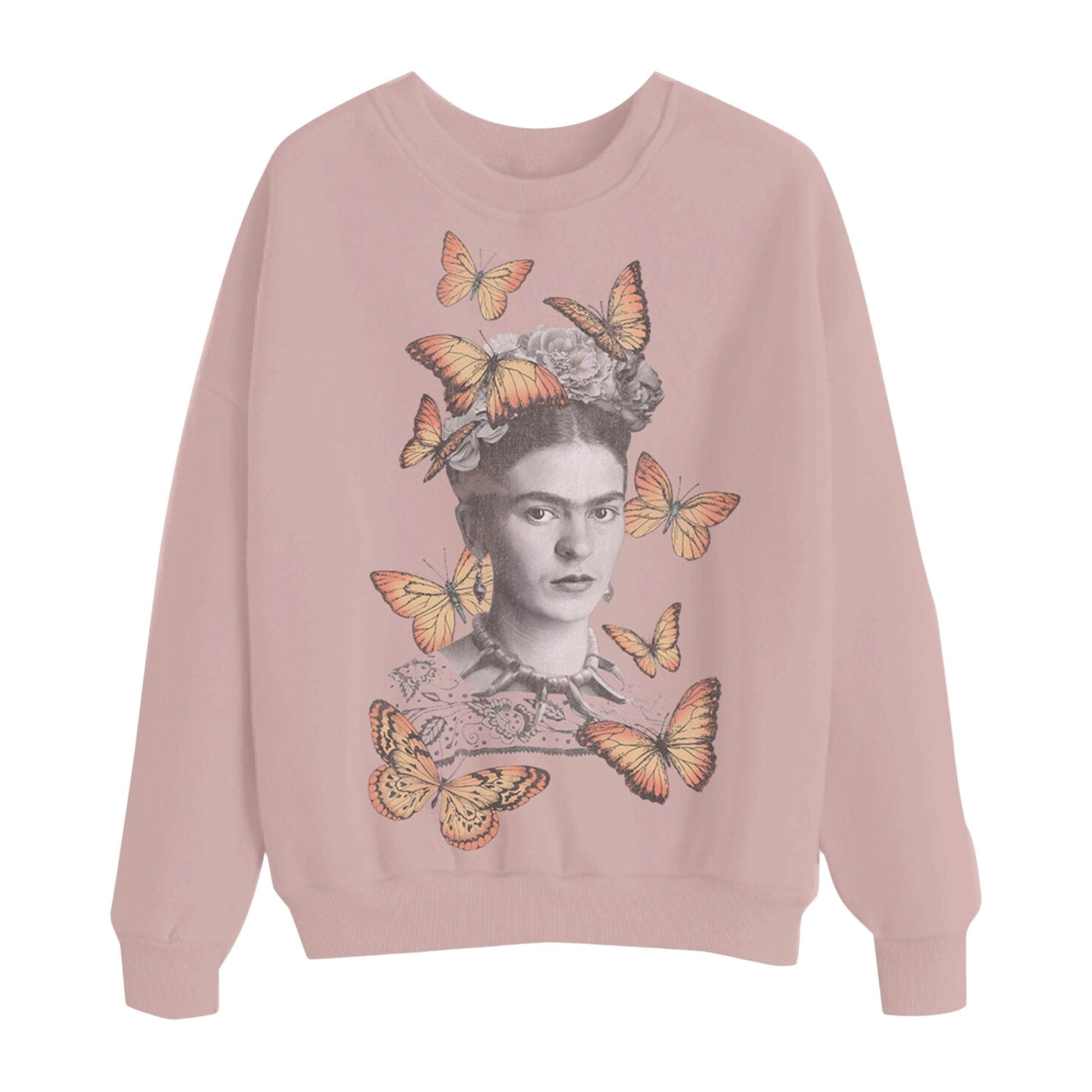 LOVE TRIBE Womens Tops XS / Pink LOVE TRIBE - Frida Graphic Print Sweatshirt