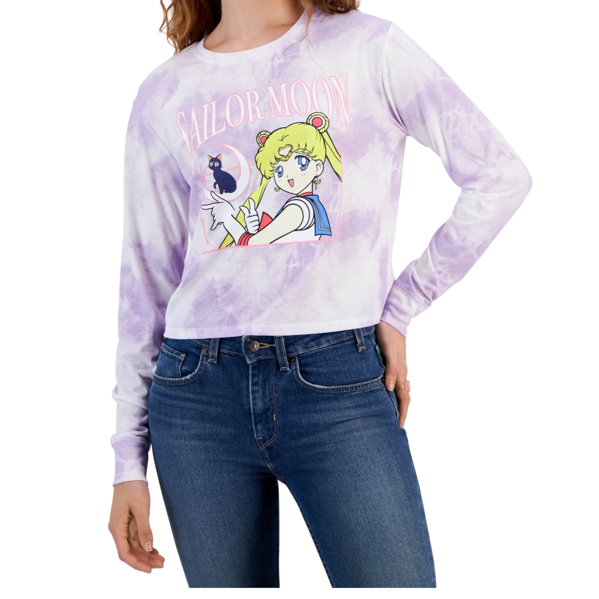 LOVE TRIBE Womens Tops M / Purple LOVE TRIBE - Sailor Moon Long-Sleeve Blouse