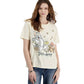 LOVE TRIBE Womens Tops XL / Beige LOVE TRIBE - Tom and jerry graphic print t-shirt