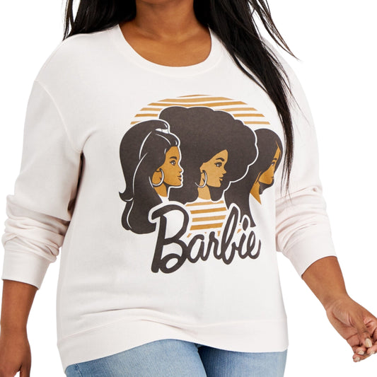 LOVE TRIBE Womens Tops XXXL / Light pink LOVE TRIBE -  Trendy Plus Size Barbie Sweatshirt