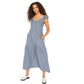 OLD NAVY - Fit & Flare Tiered Seersucker All-Day Maxi Dress