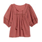 OLD NAVY - Elbow-Length Lace-Trimmed Poet Blouse
