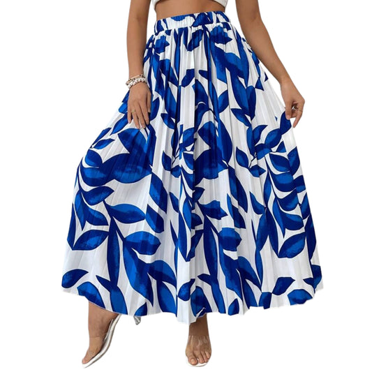 SHEIN - Fashionable Leaf Print Skirt