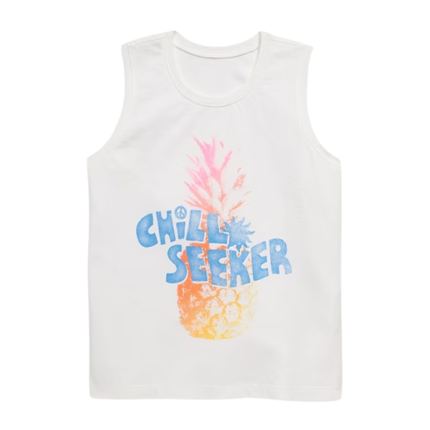 OLD NAVY - Soft-Washed Graphic Sleeveless T-Shirt