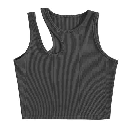 SHEIN -  Drop Shoulder Rib Knitted Top