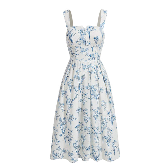 SHEIN - Sleeveless Floral Print Mini Dress