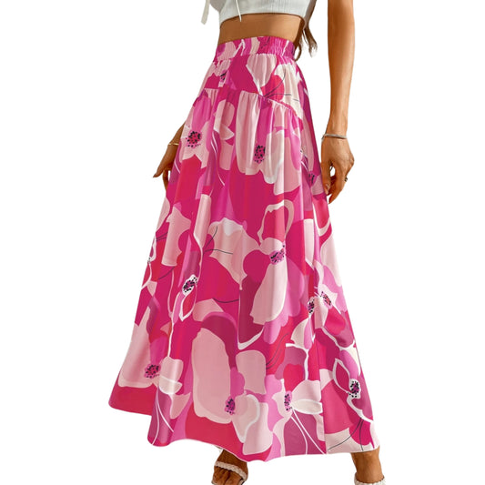 SHEIN -  Floral Print A-Line Skirt