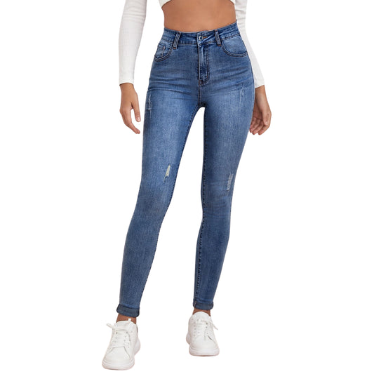 SHEIN - High Waist Skinny Jeans