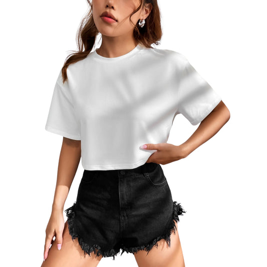 SHEIN -  Solid Drop Shoulder T-Shirt