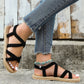 SHEIN -  Crossover Strap Slingback Sandals