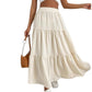 SHEIN - Trendy Skirt Solid Ruffle Hem High Waist Skirt