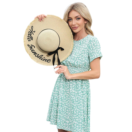 SHEIN - Short Sleeve Printed Dress