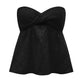 SHEIN -  Pleated Front Cropped Top