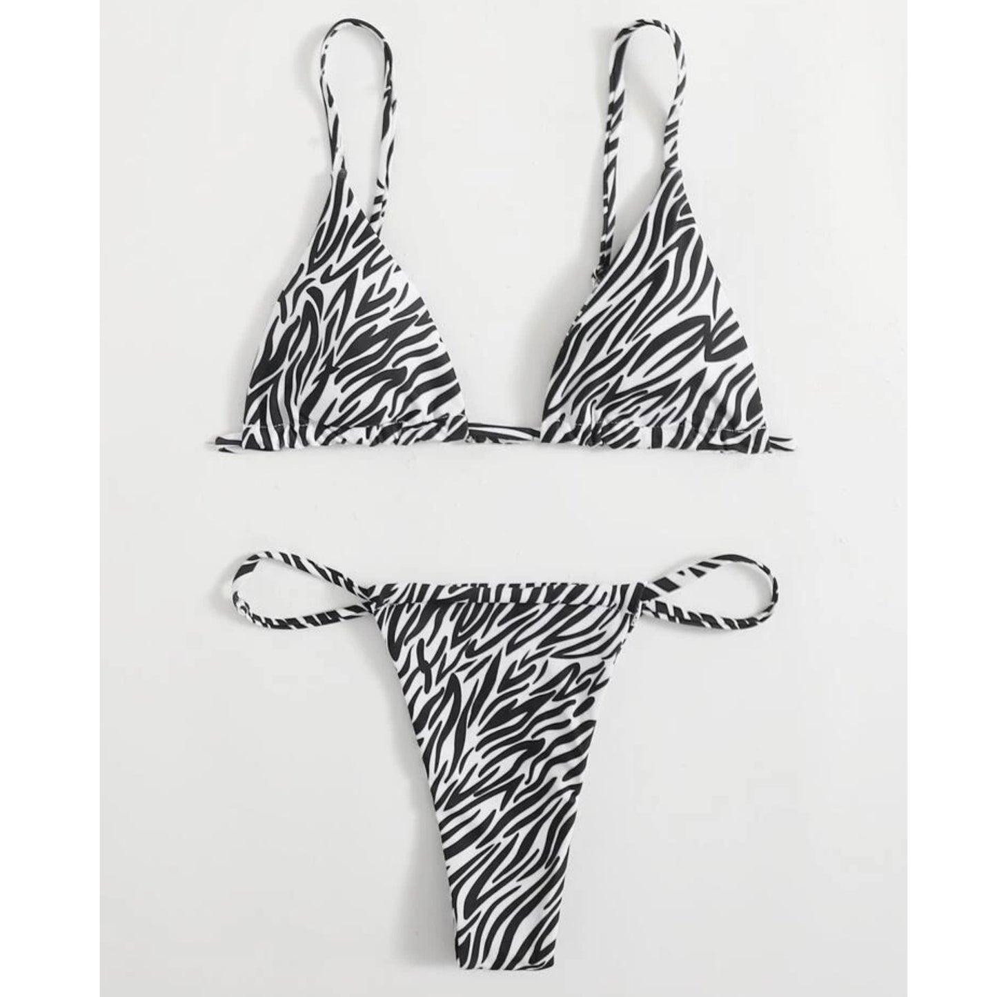 SHEIN -  Swim Summer Beach Zebra Striped