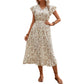 SHEIN - Floral Maxi Dress with Ruffle Skirt