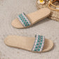 SHEIN -  Lace-Up Linen Slippers