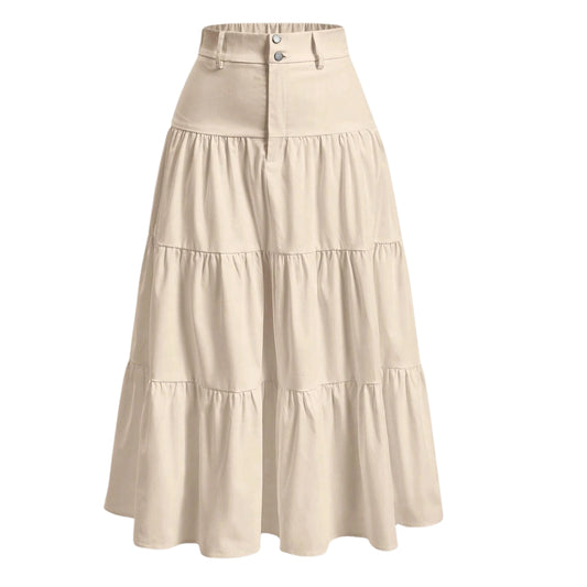 SHEIN -  High Waist Ruffle Hem Skirt
