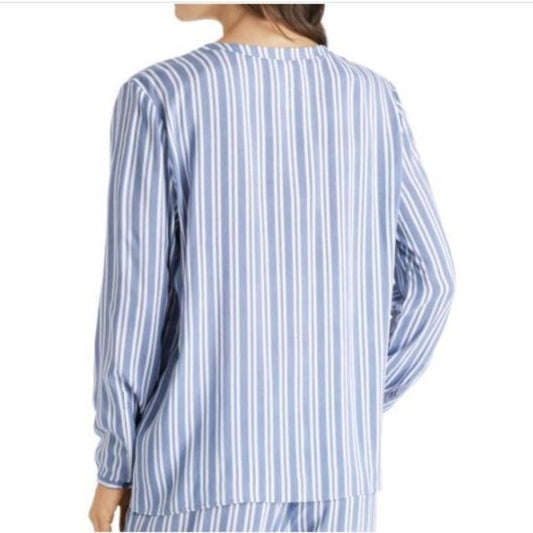 HANRO - Striped Button Front Pajama Top