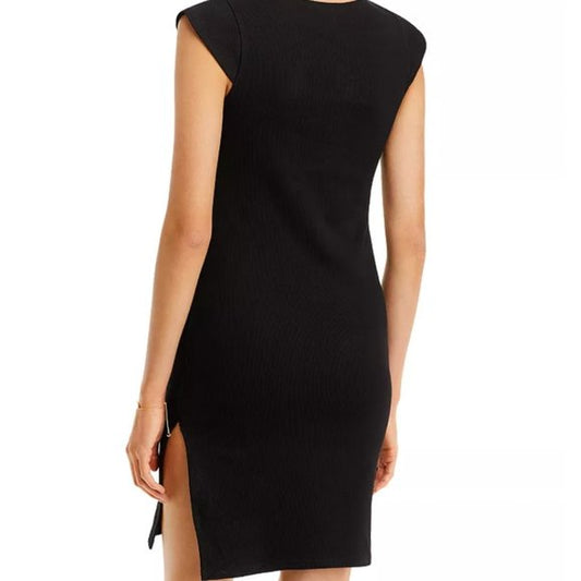 STEVE MADDEN - Sips Tea Ribbed Side-Slit Dress