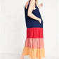 OLD NAVY - Sleeveless Tasseled Color-Block Dress