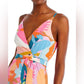 AQUA - Floral Print Maxi Dress