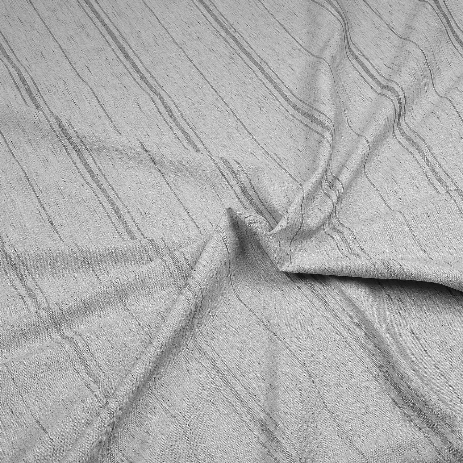 MACARON Sheet Sets Full / Grey MACARON - Printed Pattern Peached Cotton Percale Melange Sheet Set Minimal