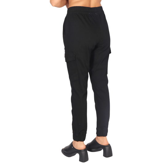 MADDEN GIRL Womens Bottoms M / Black / 28-29 MADDEN GIRL - Cargo Joggers