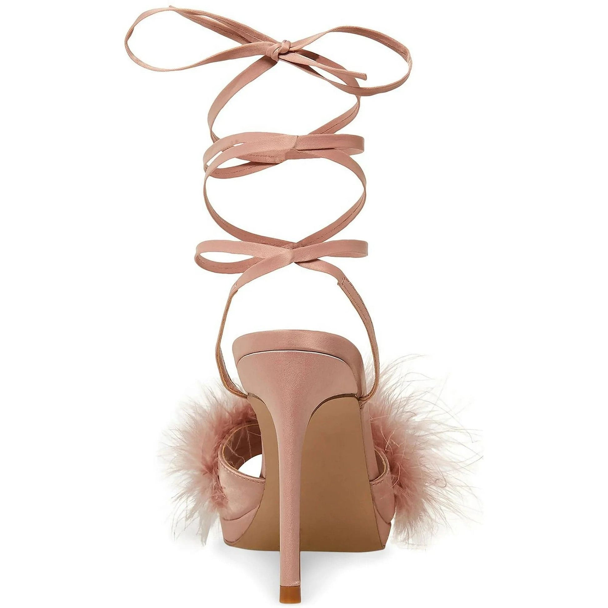 MADDEN GIRL Womens Shoes 40.5 / Pink MADDEN GIRL - Feather Tie up Sandals