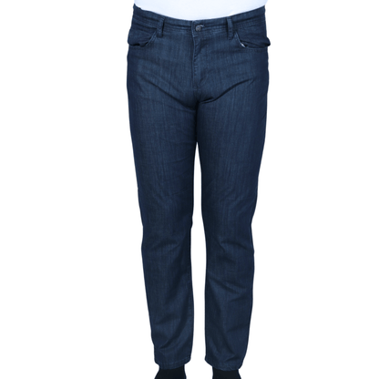 MARCAO Mens Bottoms 34W x 33L / Navy MARCAO - Cotton straight leg solid denim