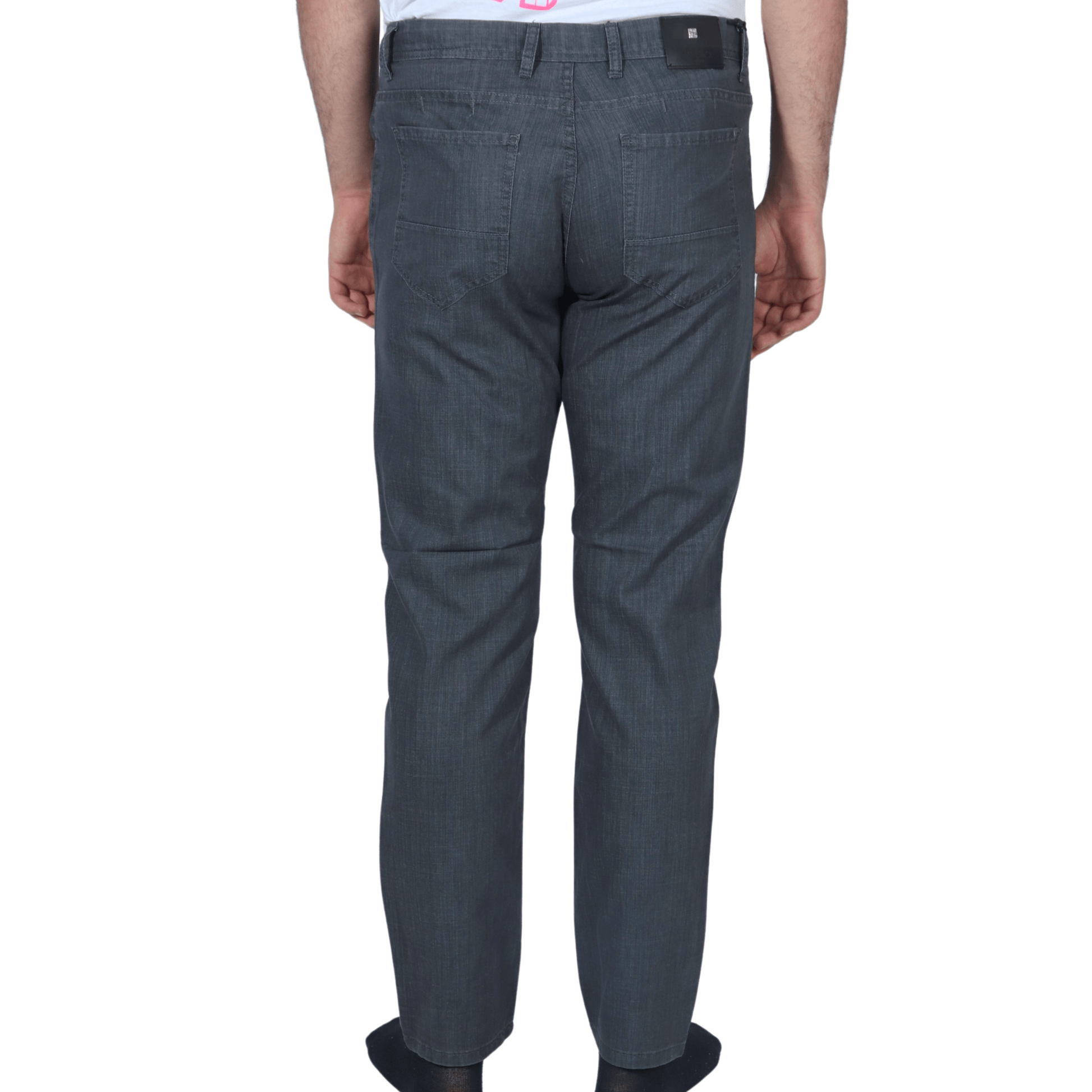 MARCAO Mens Bottoms MARCAO - Cotton straight leg solid denim