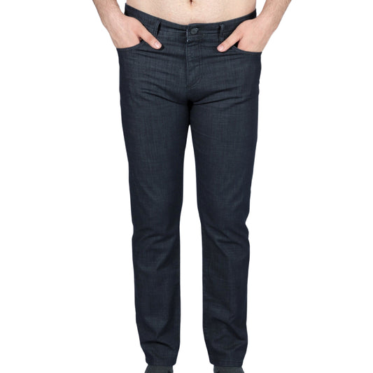 MARCAO Mens Bottoms 33W x 33L / Black MARCAO - Cotton straight leg solid denim