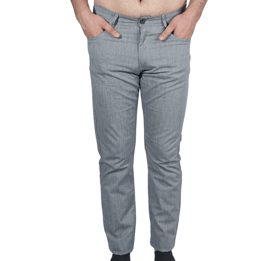 MARCAO Mens Bottoms 32W x 34L / Light Grey MARCAO - Solid light cotton pants